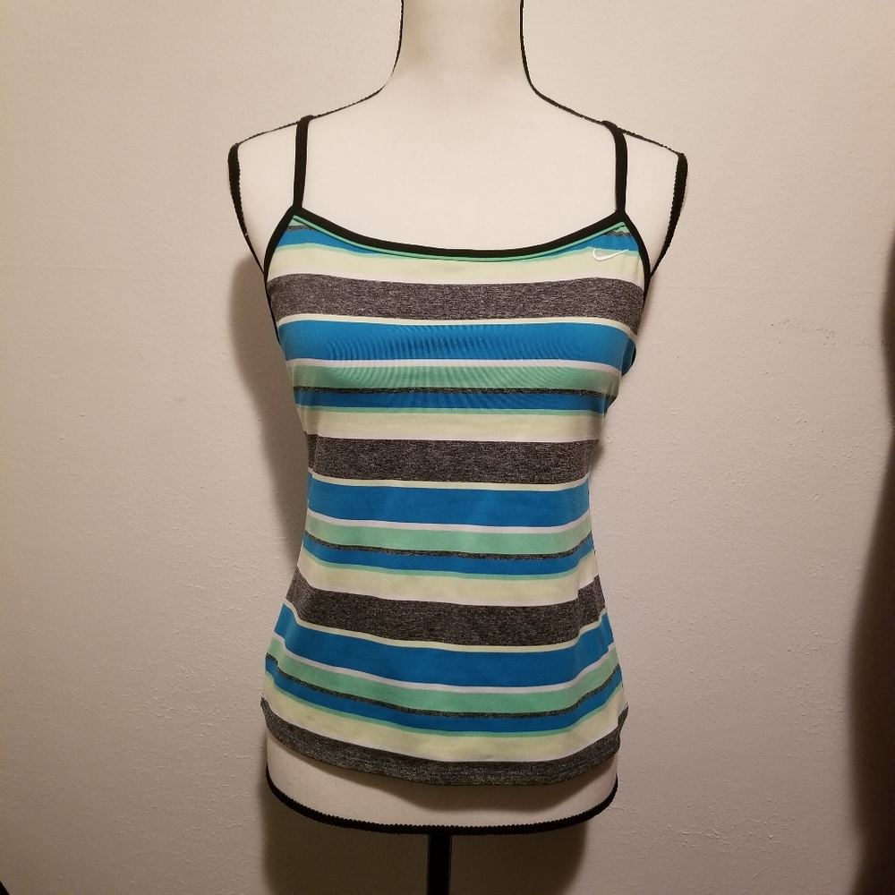 Nike racer back tankini top